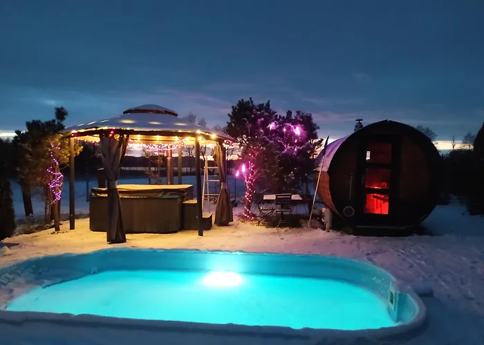 Dom Na Mazurach Z Jacuzzi, Balia I Sauna *